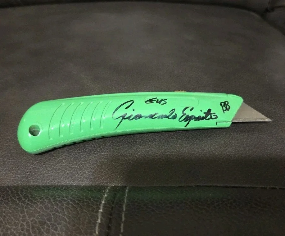 Gus Fring Giancarlo Esposito signed Breaking Bad boxcutter inscribed Gus, image 4