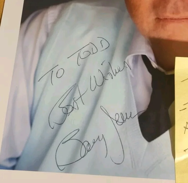 Barry Jenner — Barry Jenner signed 8x10 photo Star Trek autograph personalized to Todd, image 2