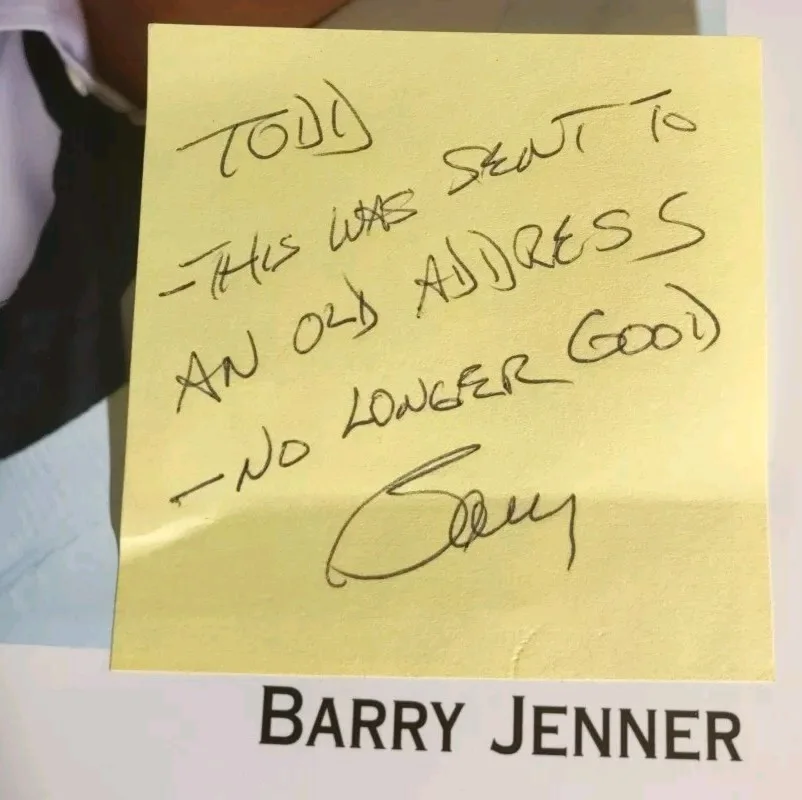 Barry Jenner — Barry Jenner signed 8x10 photo Star Trek autograph personalized to Todd, image 3