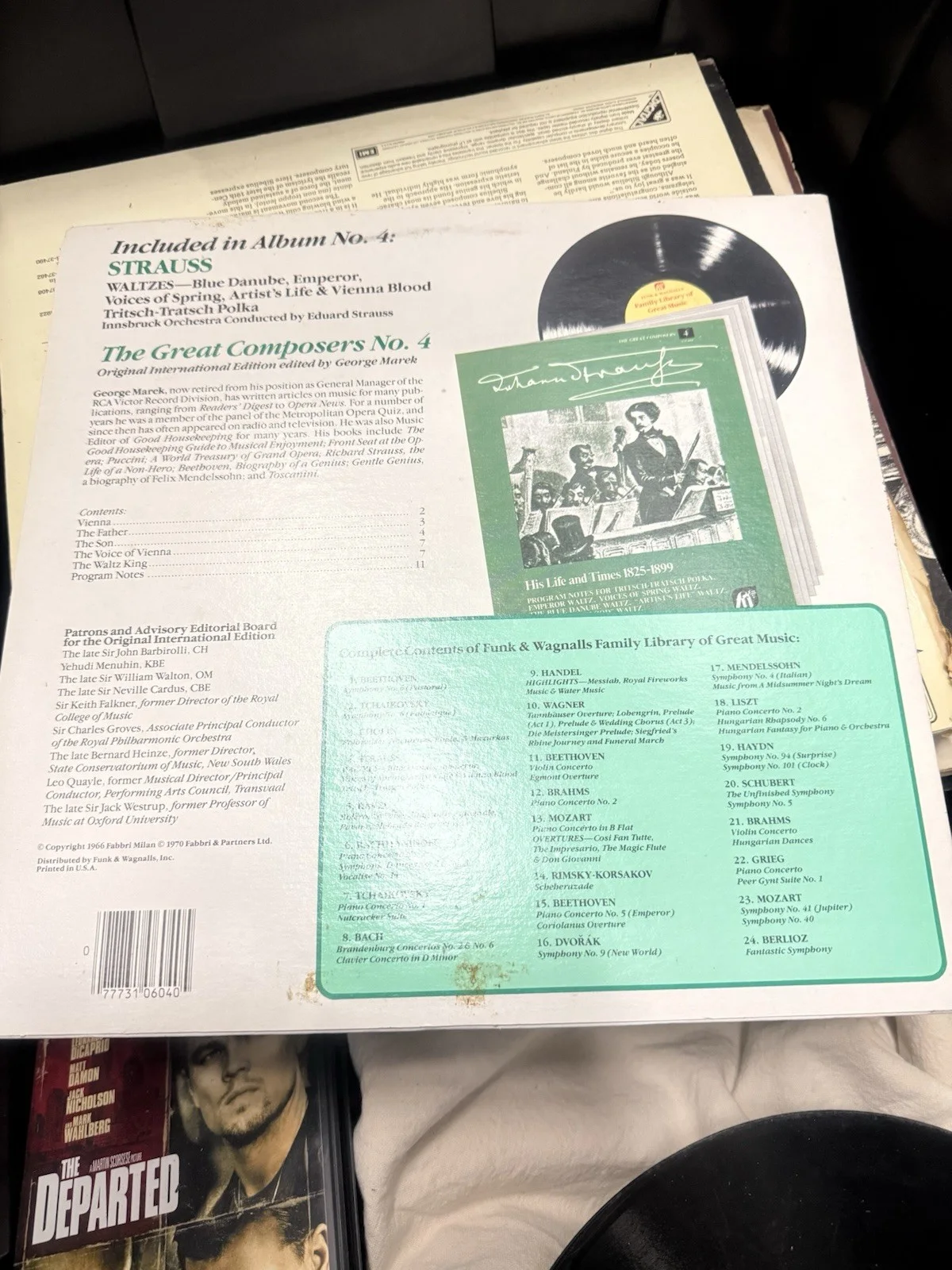 Strauss Funk & Wagnalls Record Family Library of Great Music Vinyl #4, изображение 2