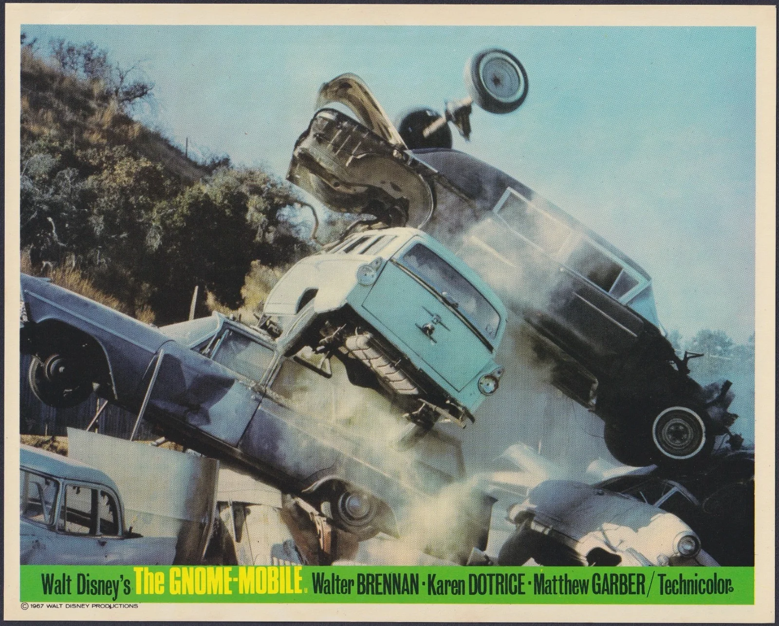 Gnome Mobile 8 ORIGINAL UK FOH Lobby Cards + 5 Studio Stills Walt Disney, изображение 4