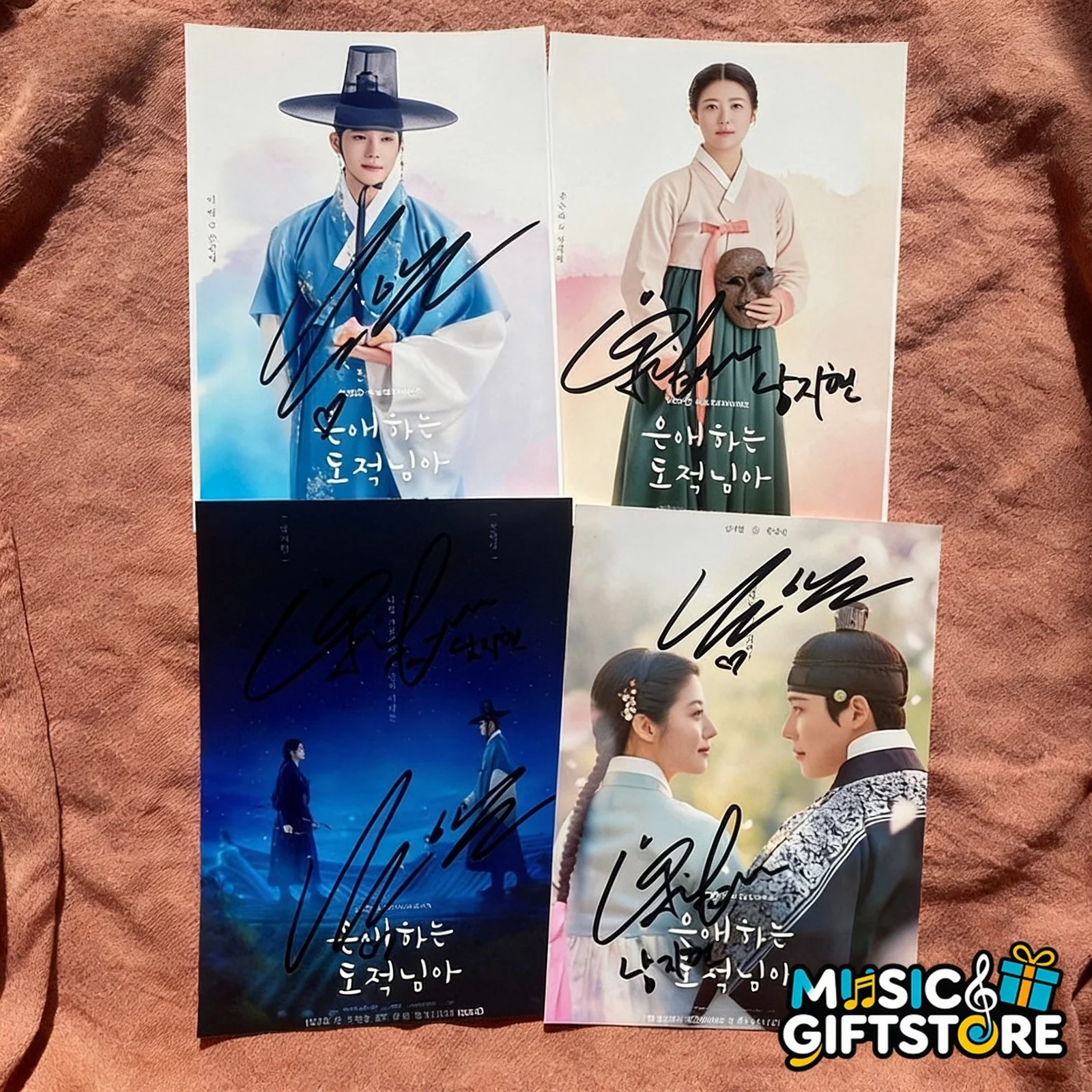 To My Beloved Thief Nam Ji Hyun Moon Sang Min Autographed Signed Photo #MUGS, изображение 2