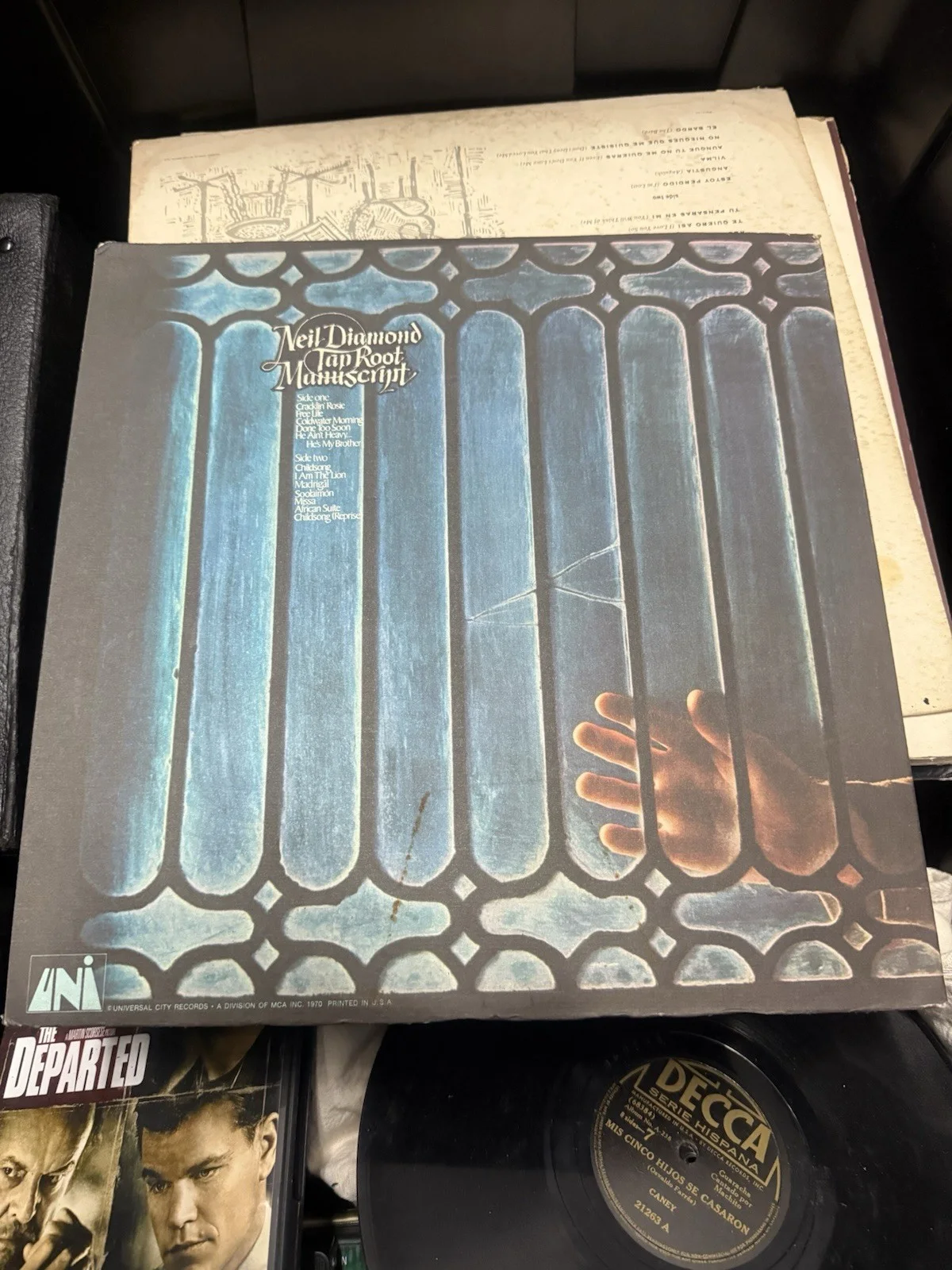 1970 Neil Diamond Tap Root Manuscript UNI Records Vinyl 33 RPM Record, image 2