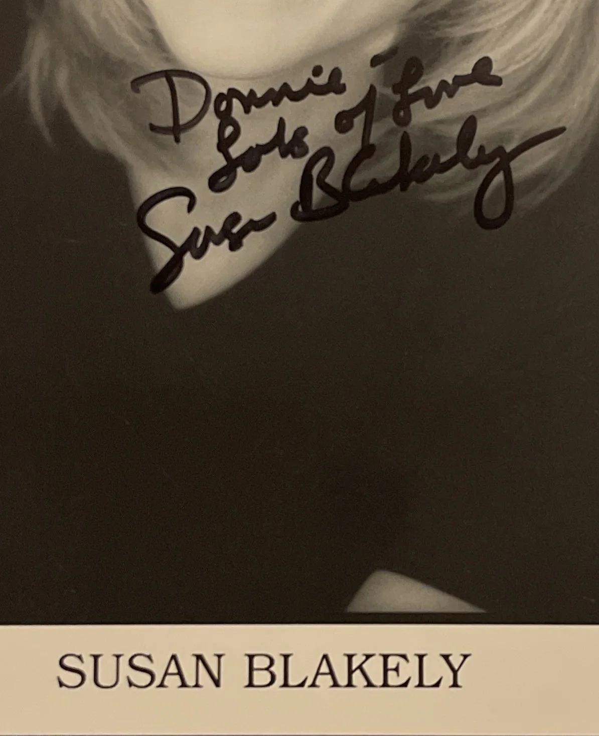 SUSAN BLAKELY: Hand Signed Original Celebrity Photo 8 x 10” / KSK, изображение 2