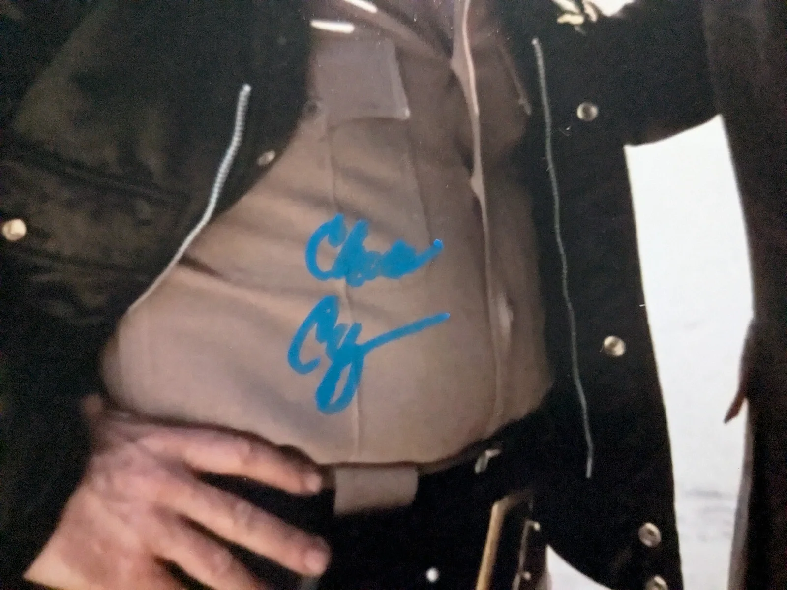 CHARLES CYPHERS Signed 8x10 PHOTO HALLOWEEN Myers Sheriff Brackett JSA COA A, изображение 2