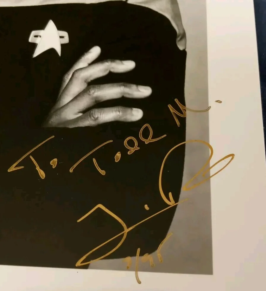 Tim Russ — Star Trek Voyager 8x10 Photo Signed by Tim Russ as Tuvok Personalized to Todd, изображение 3