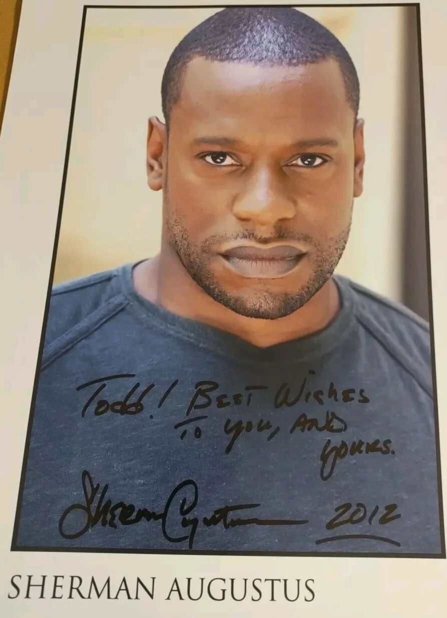 Sherman Augustus — Sherman Augustus Signed 8x10 Photo Personalized Stranger Things Star Trek, изображение 2