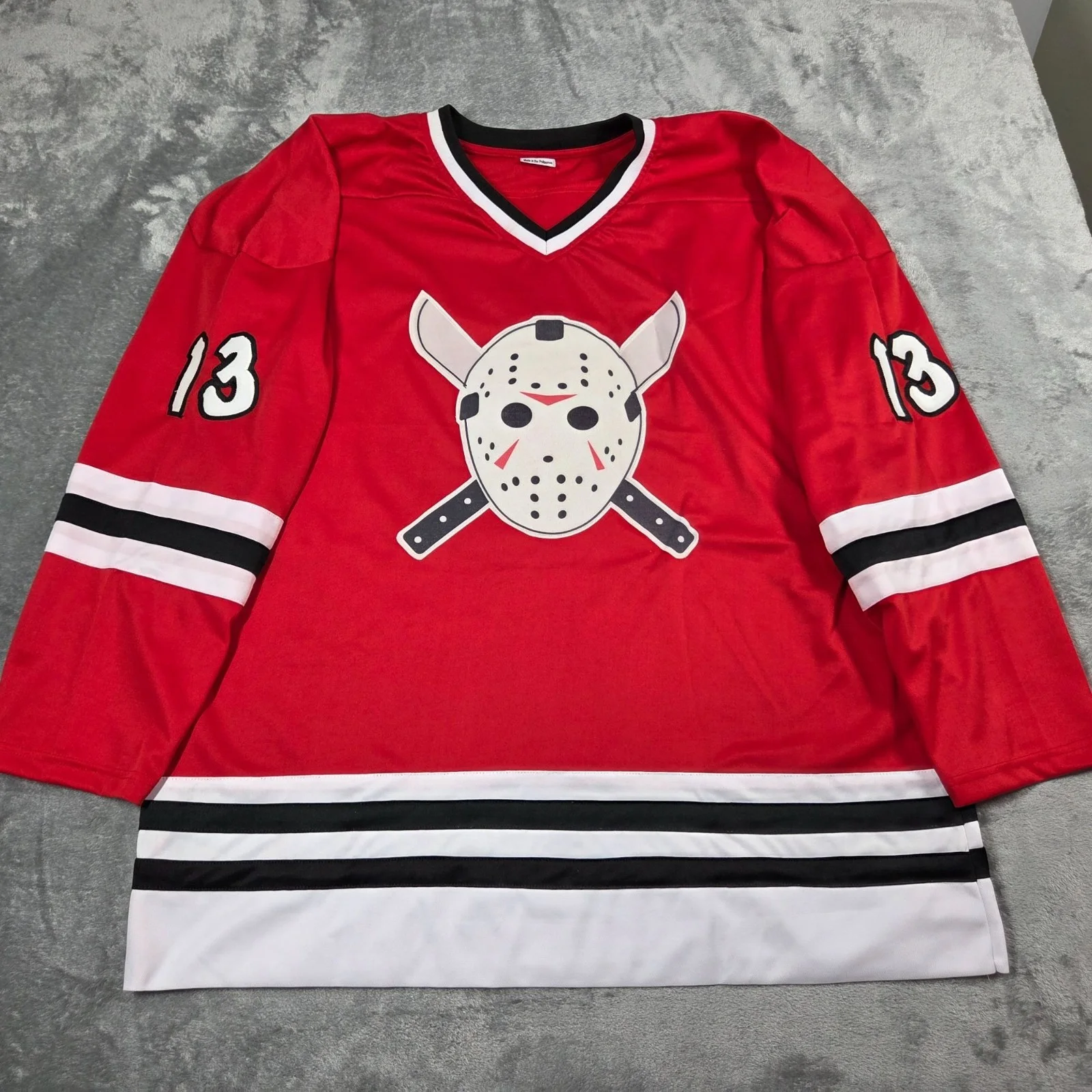 Ari Lehman — Autographed Ari Lehman Friday The 13th Hockey Jersey Mens XL Jason Voorhees, изображение 2