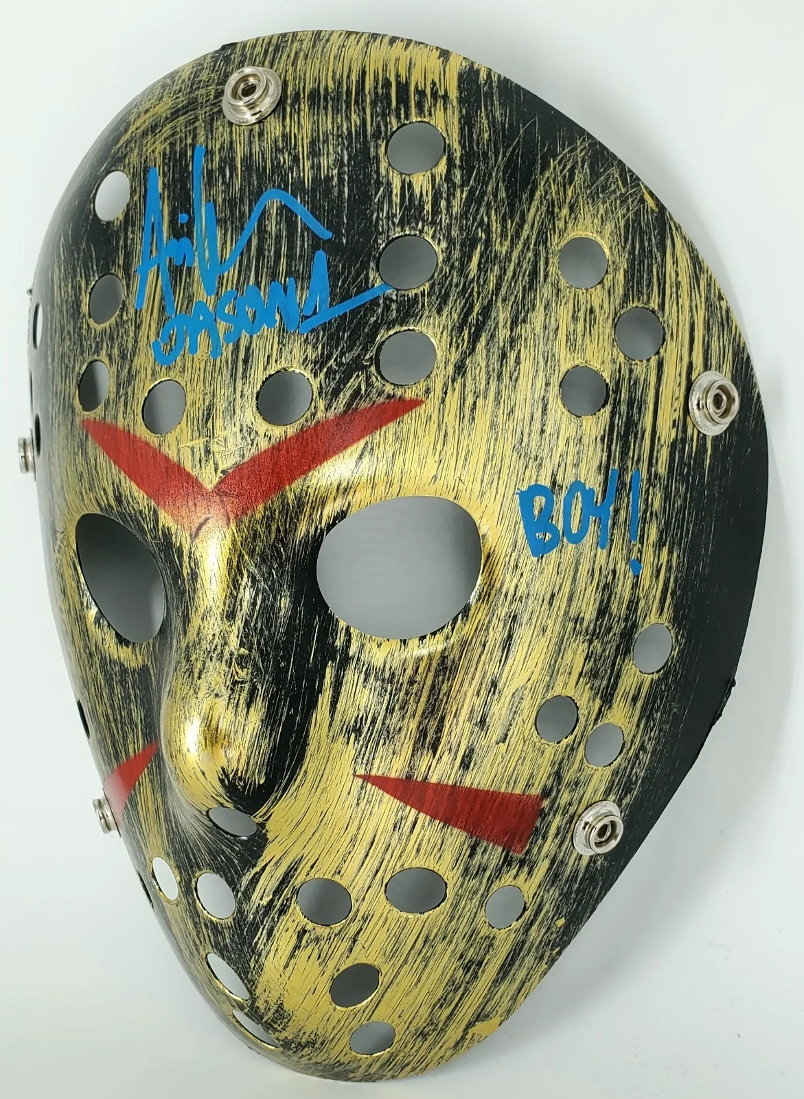Ari Lehman, The Boy In The Lake — Jason Voorhees Hockey Mask, Ari Lehman, The Boy In The Lake, Signed, Beckett COA, изображение 4