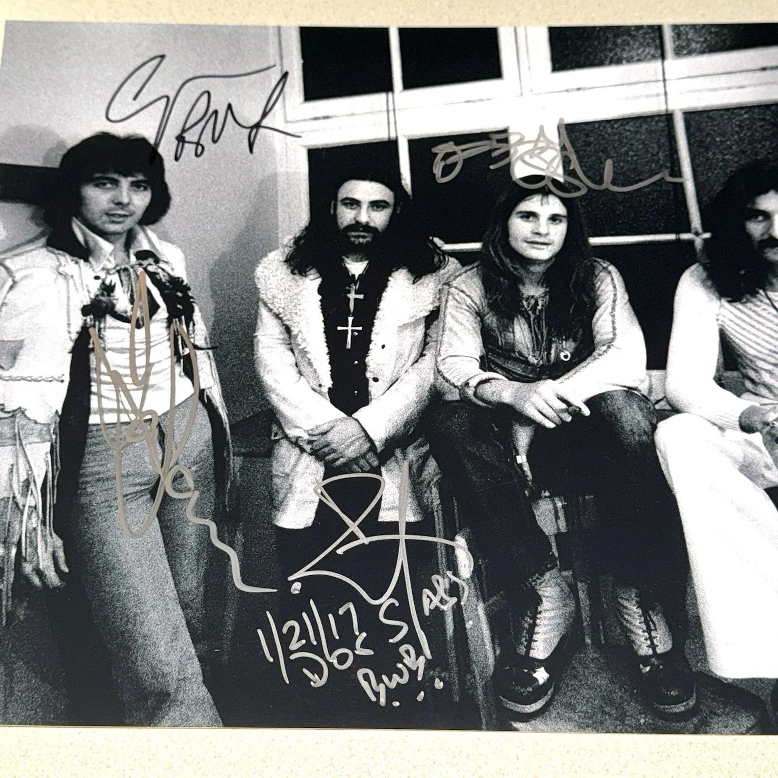 BLACK SABBATH GROUP signed autographed 11X14 OZZY OSBOURNE TONY GEEZER BILL COA, изображение 2