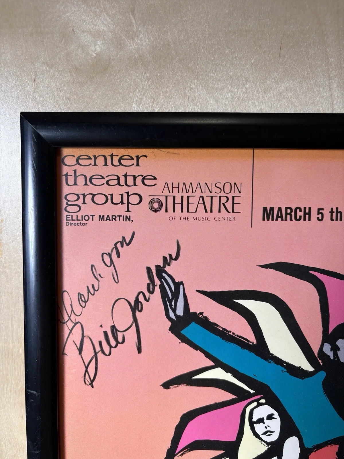 Ultra Rare 1968 Catch My Soul Ahmanson Art Card Signed Cast w/ Jerry Lee Lewis, изображение 2