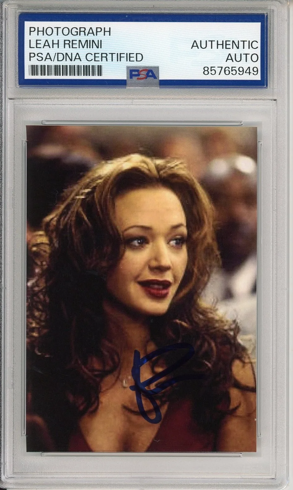 Leah Remini — LEAH REMINI SIGNED OLD SCHOOL MOVIE SEXY PHOTOGRAPH PHOTO PSA DNA COA AUTOGRAPH