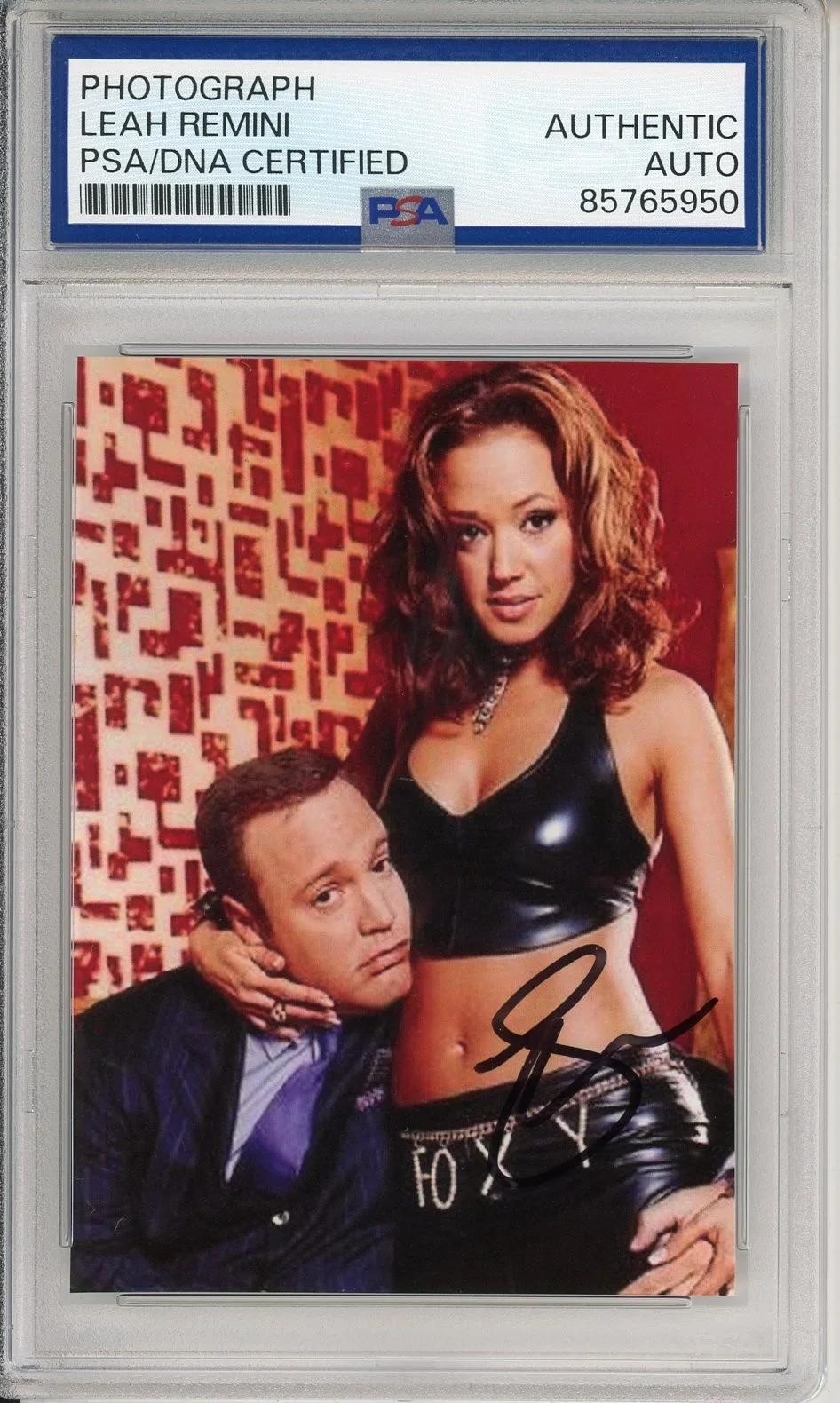 Leah Remini — LEAH REMINI SIGNED KING OF QUEENS PHOTO w/ Kevin James PSA DNA COA AUTOGRAPH