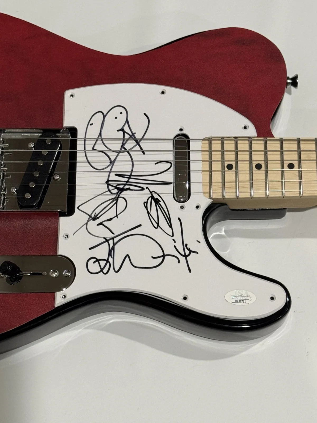 BAD ENGLISH SIGNED CUSTOM ELECTRIC GUITAR NEAL SCHON JOHN WAITE ALL 5 JSA COA, image 2