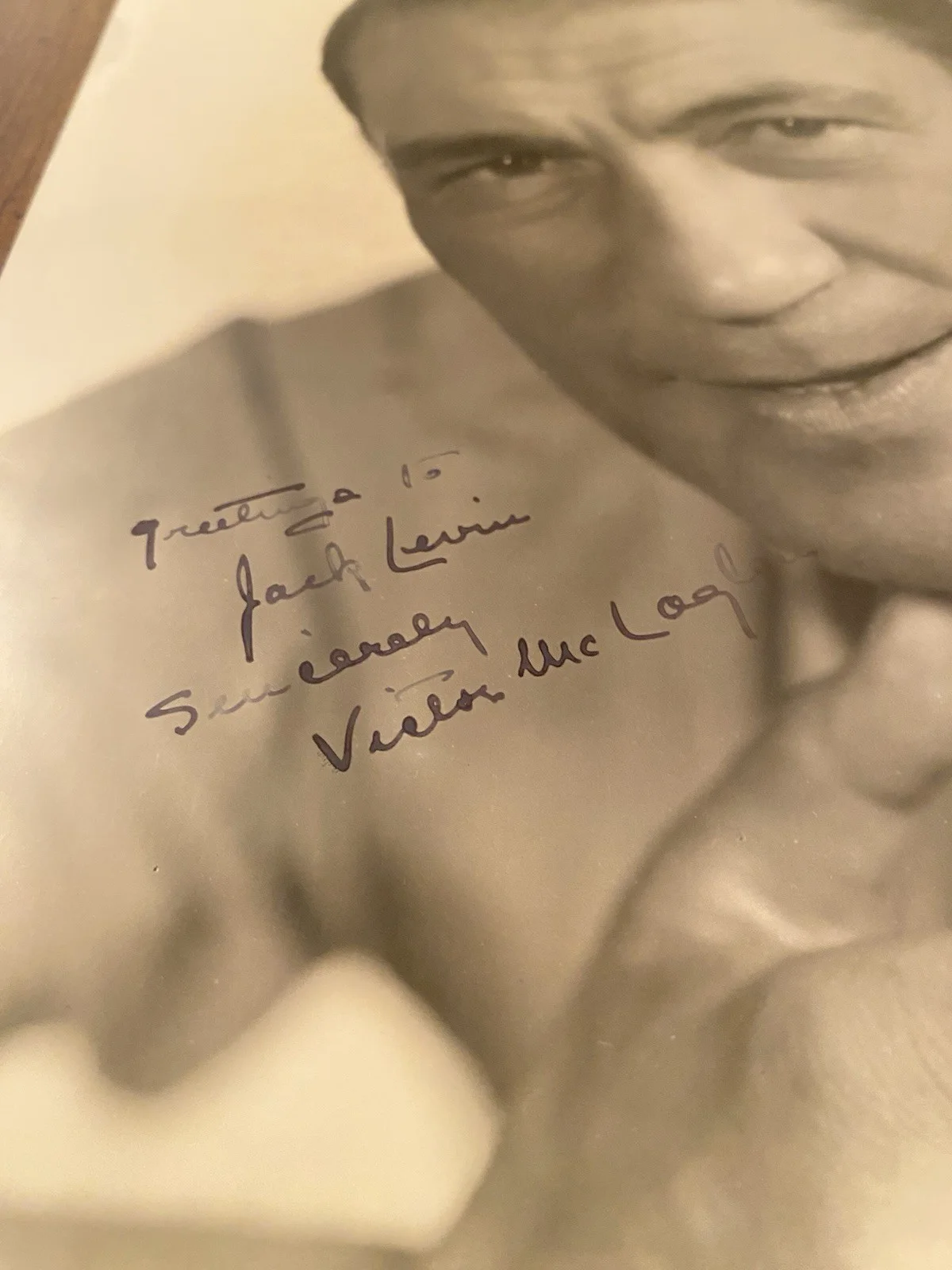 Victor McLaglen — Victor McLaglen Signed Autographed Photo With COA The Informer The Quiet Man RAR, изображение 3