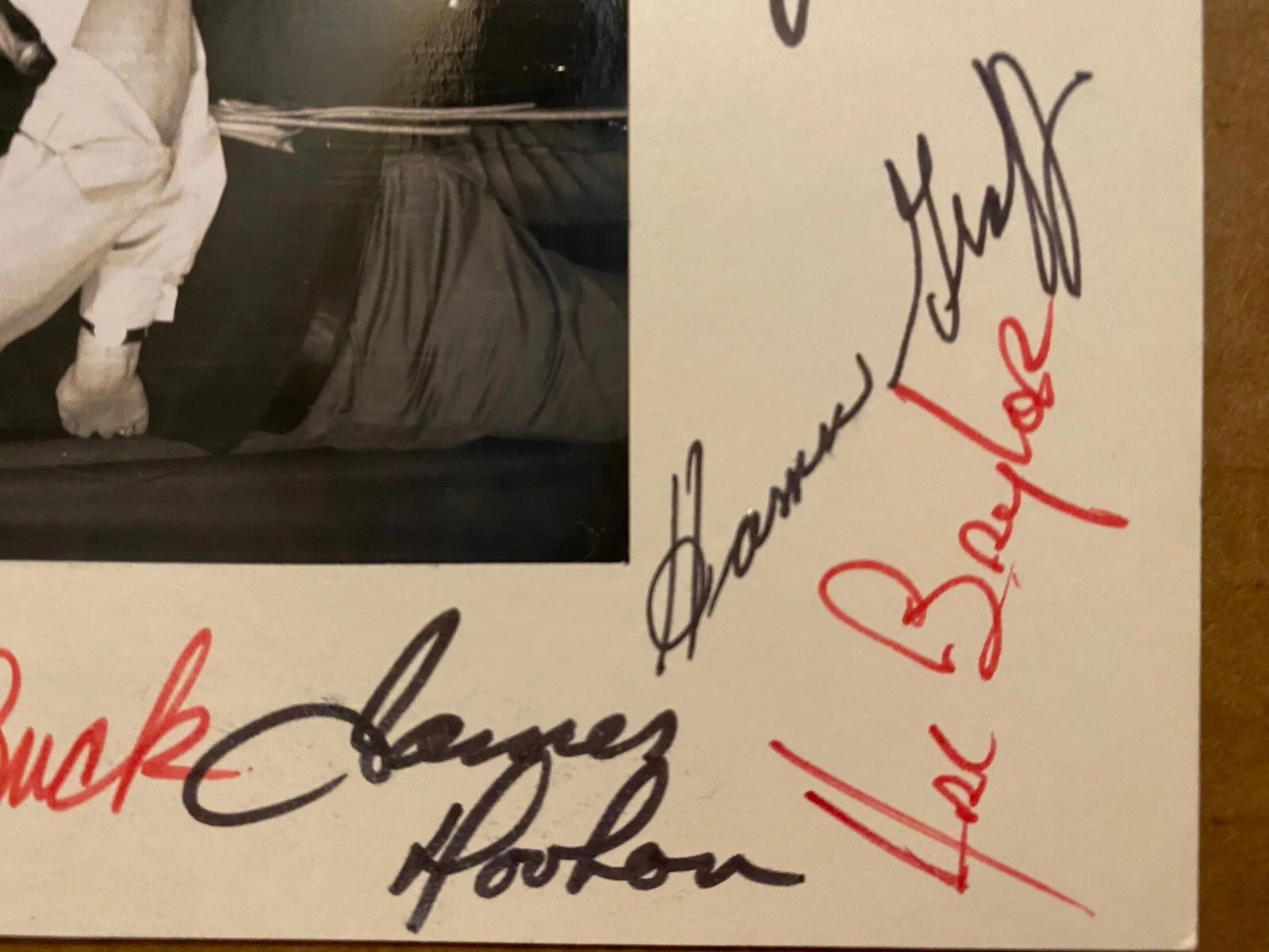 Hal Baylor, James Doohan, Ken Curtis, Billy Barty — Ken Curtis James Doohan Billy Barty Hal Baylor Signed Autographed Vintage Frame, image 4