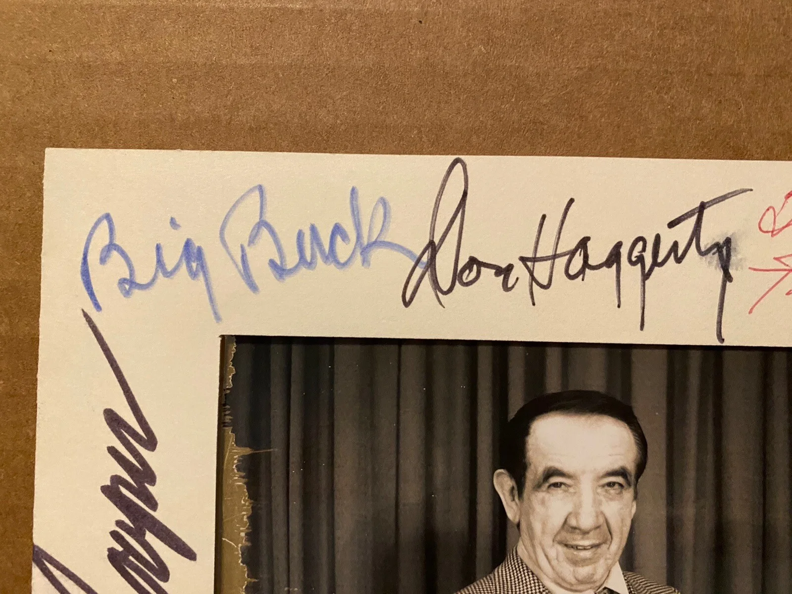 Roger Torrey, Marvin Miller, Don Haggerty, Etc — Roger Torrey Marvin Miller Don Haggerty Etc Signed Autographed Vintage Frame, image 2