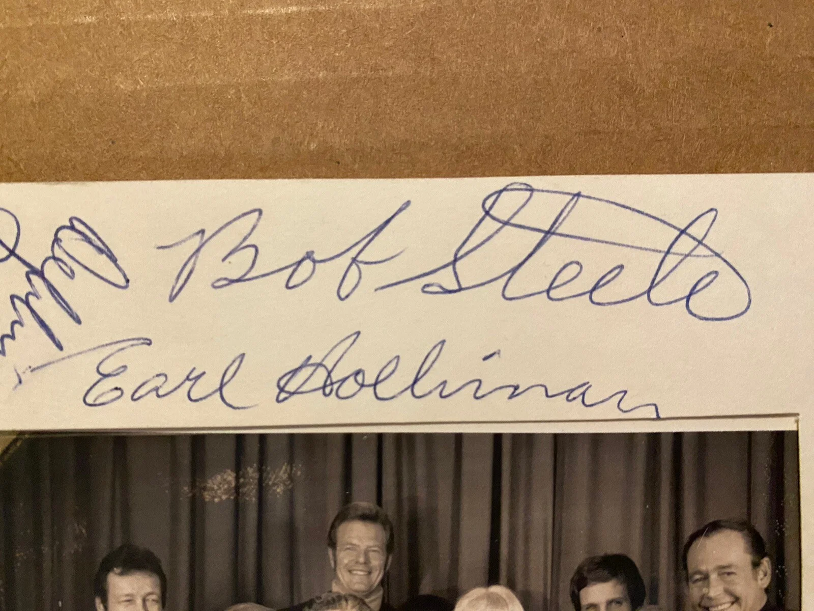 John Mitchum, Jay North, James Doohan, Myron Healey — Myron Healey Jay North James Doohan John Mitchum Signed Vintage Frame, image 3