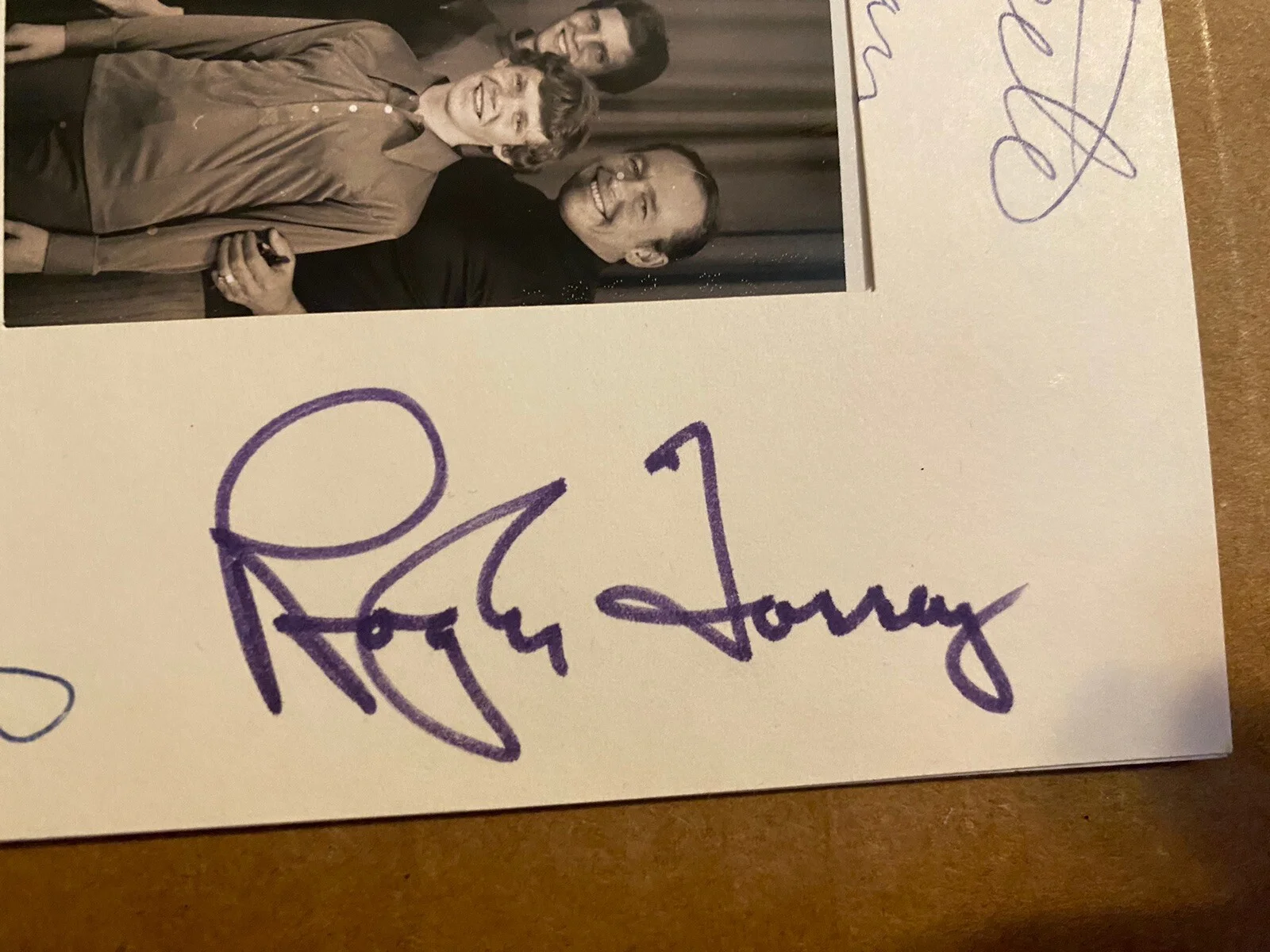 John Mitchum, Jay North, James Doohan, Myron Healey — Myron Healey Jay North James Doohan John Mitchum Signed Vintage Frame, image 4