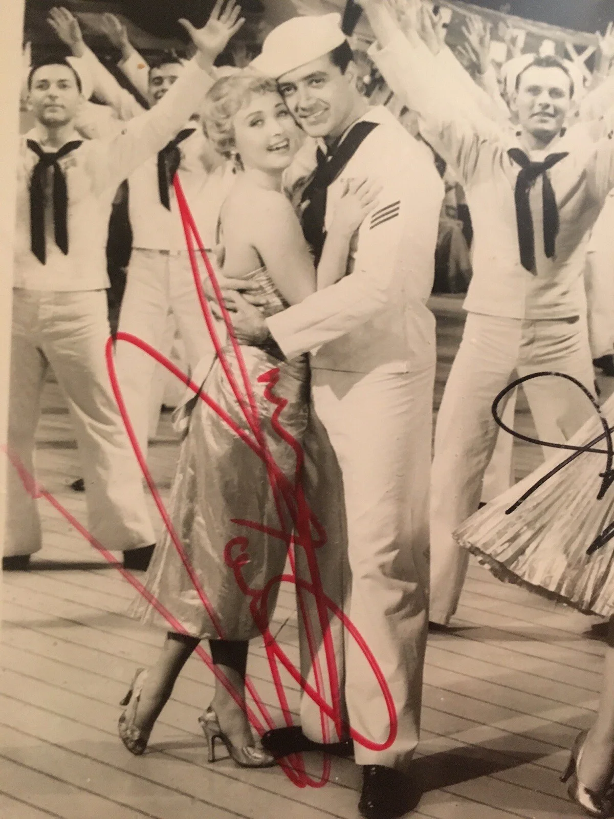 Hit The Deck Cast — Hit the Deck Cast Signed Autographed Photo Debbie Reynolds Russ Tamblyn With COA, image 2