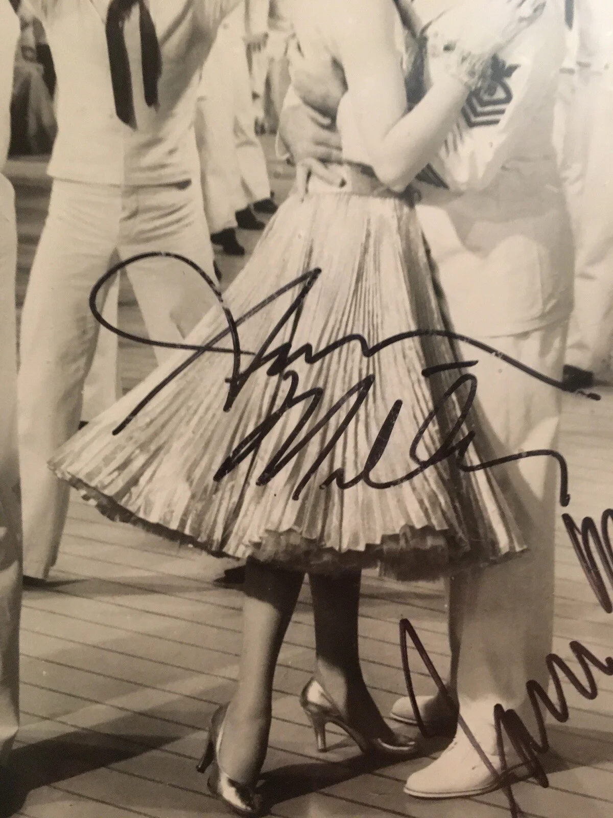 Hit The Deck Cast — Hit the Deck Cast Signed Autographed Photo Debbie Reynolds Russ Tamblyn With COA, image 3