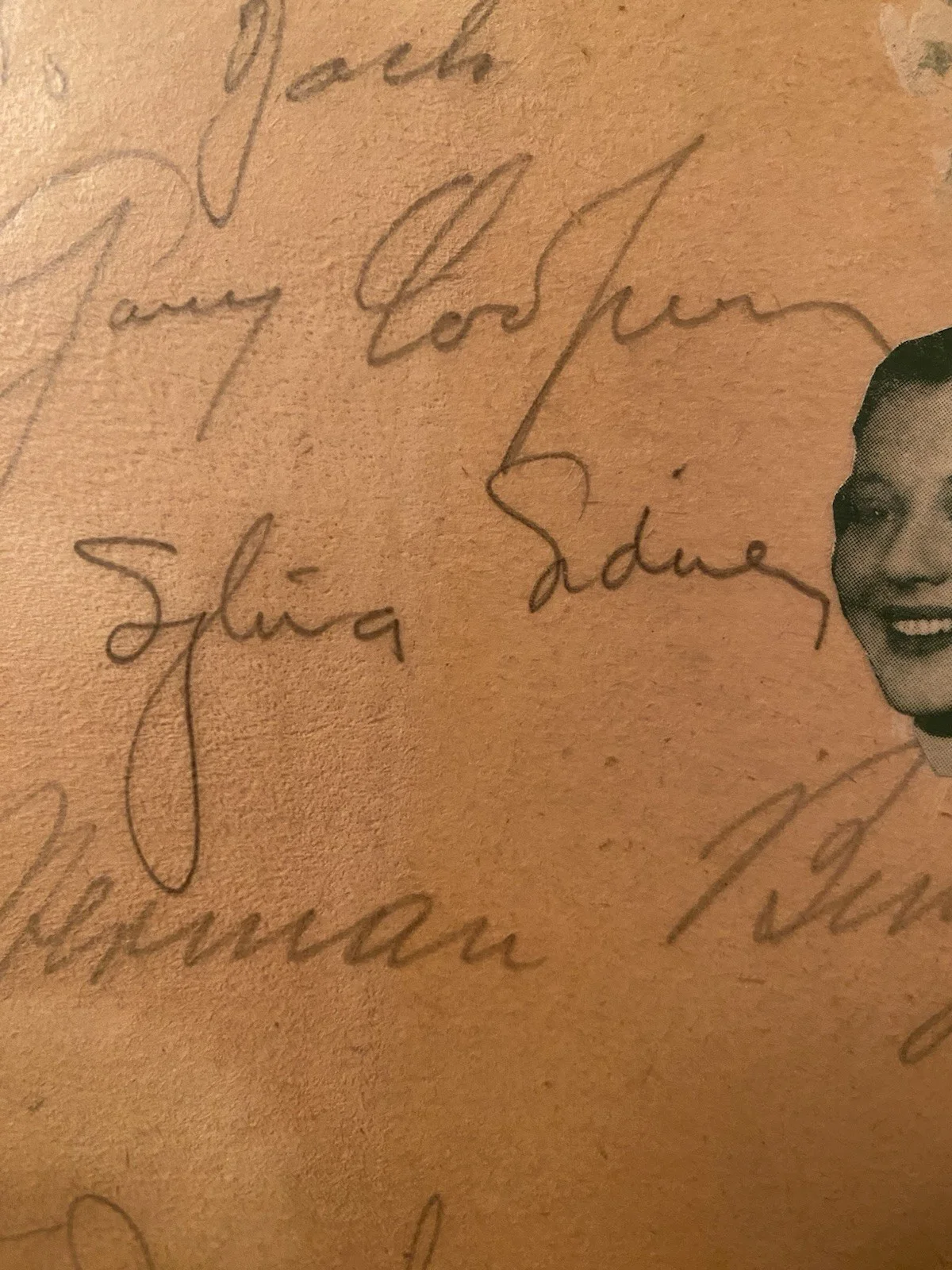 Gary Cooper, Tom Mix, Sylvia Sidney, Etc — Gary Cooper Tom Mix Sylvia Sidney Etc Signed Autographed Vintage Page With COA, image 4