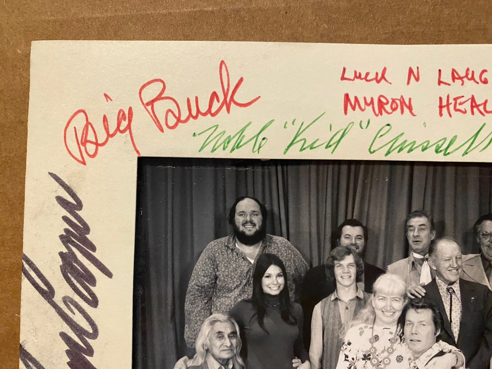 John Smith, Kelly Thordsen, Myron Healy, Etc — John Smith Kelly Thordsen Myron Healey Etc Signed Autographed Vintage Frame, image 2