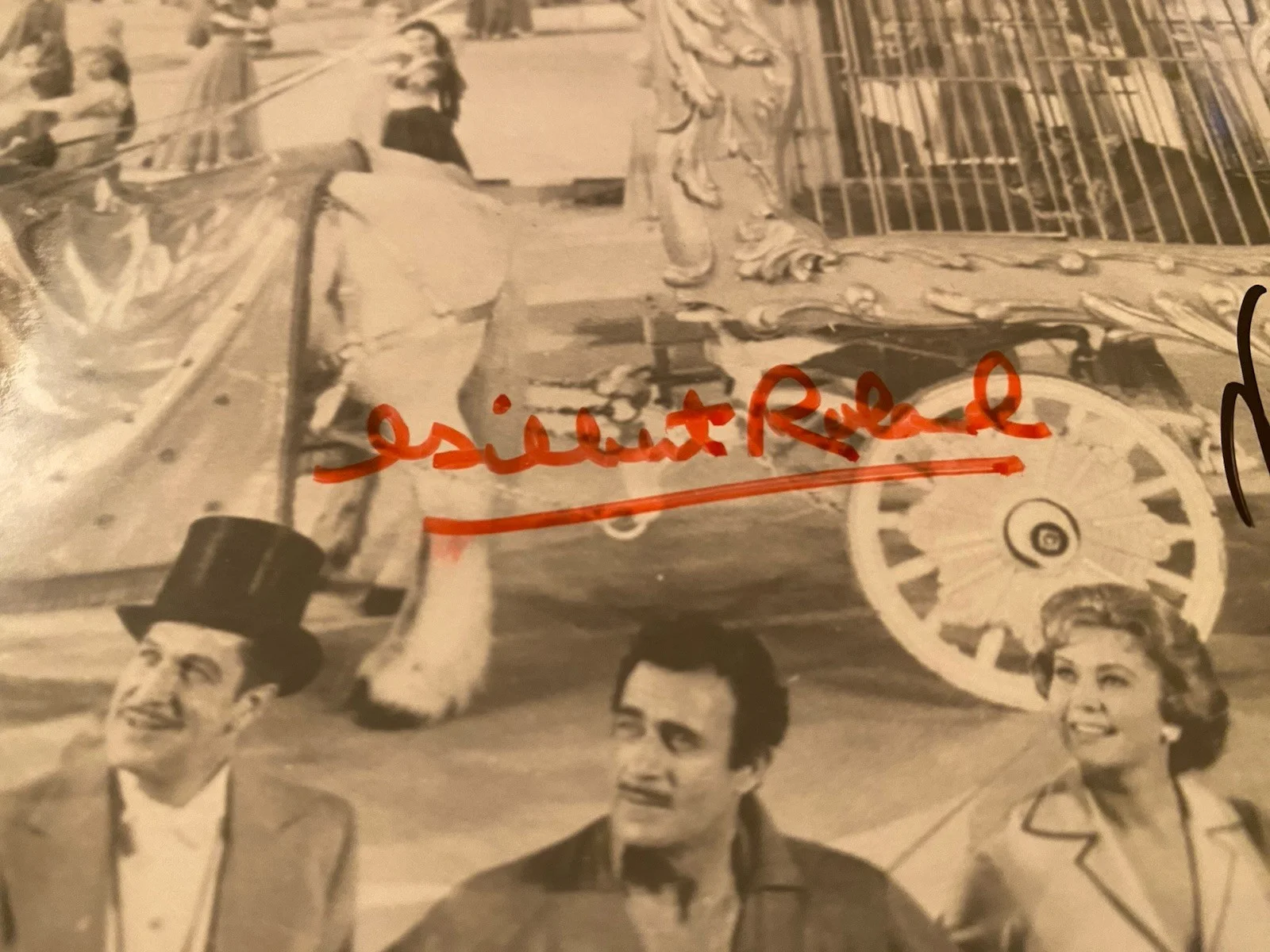 Victor Mature, Vincent Price, Gilbert Rolland, Etc — The Big Circus Cast Signed Autographed Photo by 7 Vincent Price Etc w/ COA RARE, изображение 5