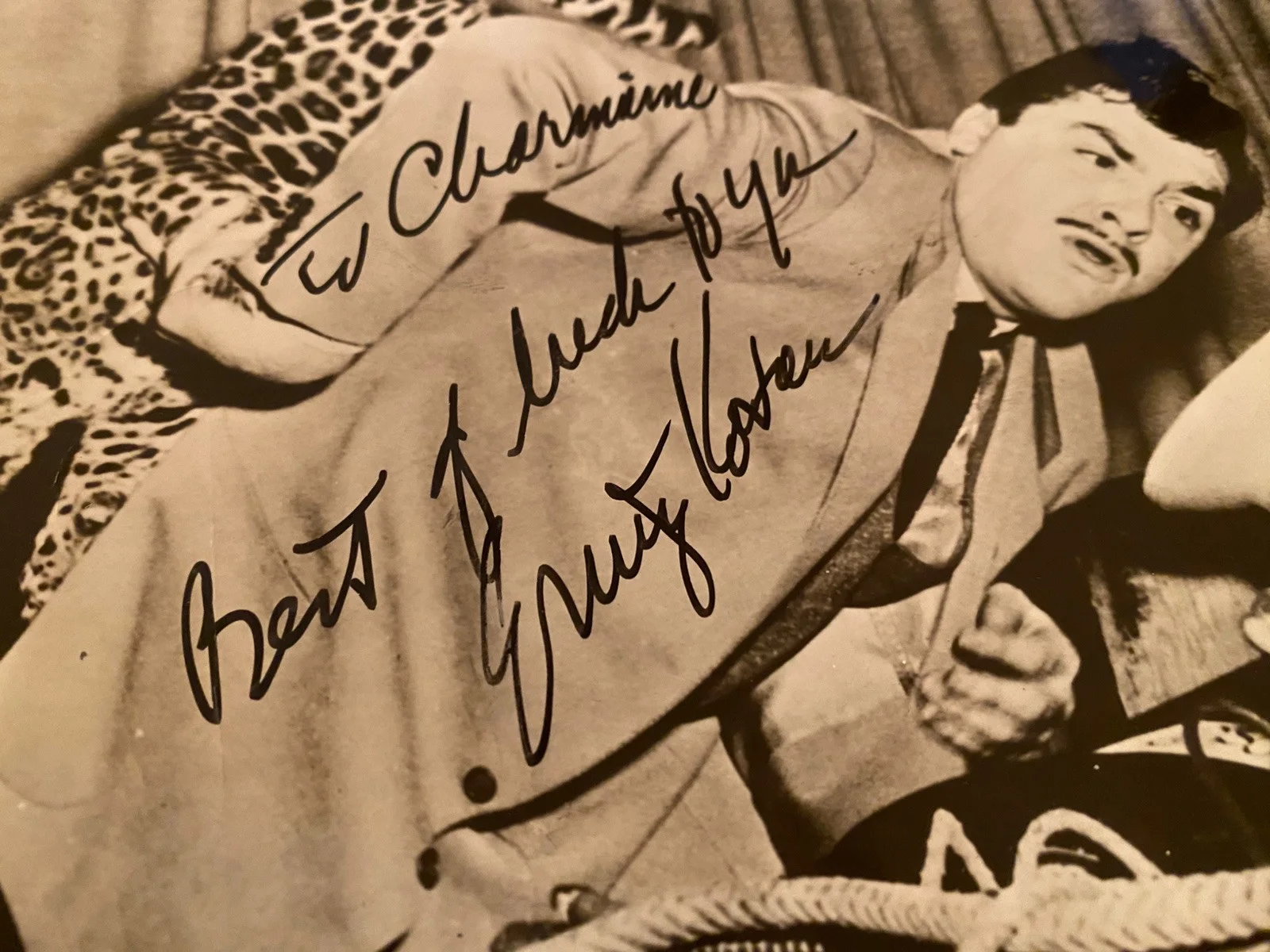 Ernie Kovacs — Ernie Kovacs Signed Autographed Photo With 2 COAs Ernie Kovacs Show Tonight Show, изображение 3