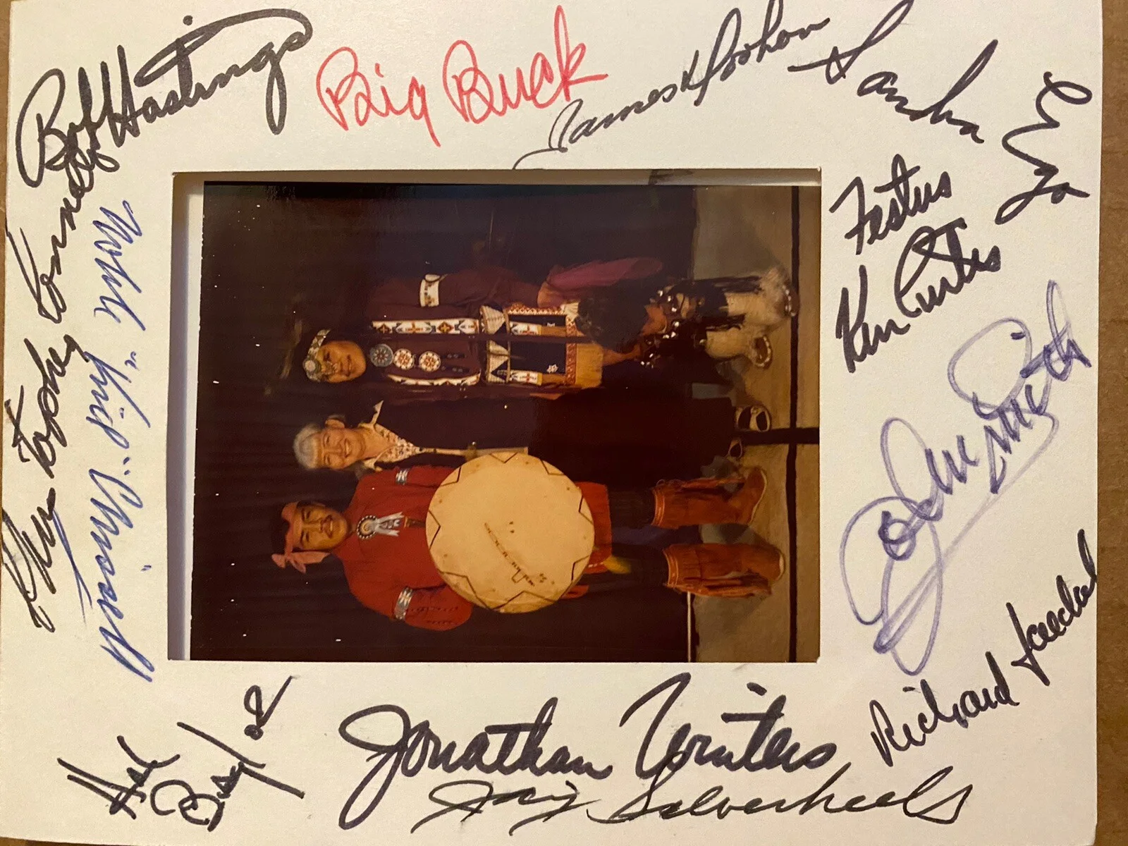 Jay Silverheels, Jonathan Winters, Ken Curtis — Jay Silverheels Jonathan Winters Robert Fuller John Smith Etc Signed Vintage, image 2