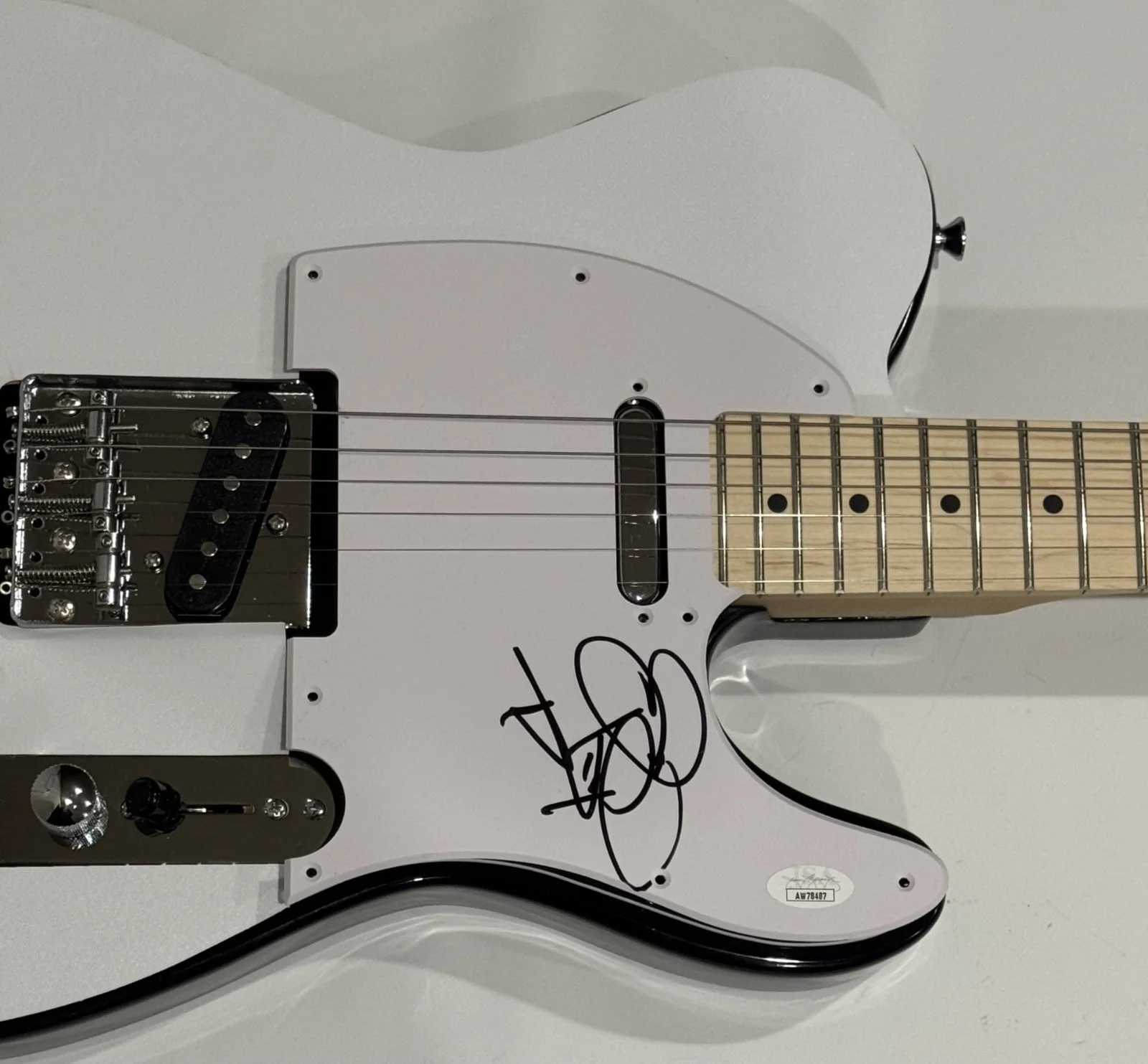 TYSON RITTER SIGNED CUSTOM MOVE ALONG GUITAR THE ALL AMERICAN REJECTS JSA COA, image 2