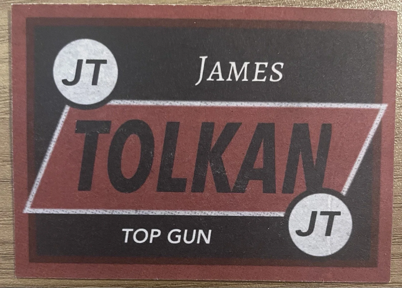 James Tolkan — James Tolkan SIgned Custom Card - Top Gun, image 2