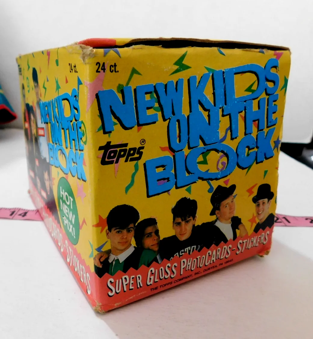 NEW KIDS ON THE BLOCK 1 BOX 34 PACKAGES UNOPENED 1989 TOPP CARDS BR, изображение 3