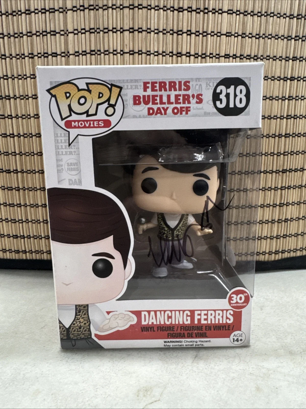 Matthew Broderick Signed Ferris Bueller’s Day Off Dancing Ferris #318 Funko Pop, изображение 2