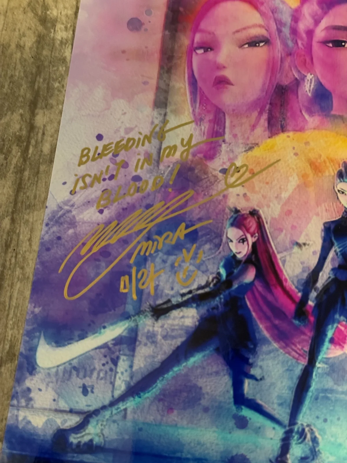 May Hong Signed 11x17 KPop Demon Hunters Print JSA COA Autograph, изображение 2
