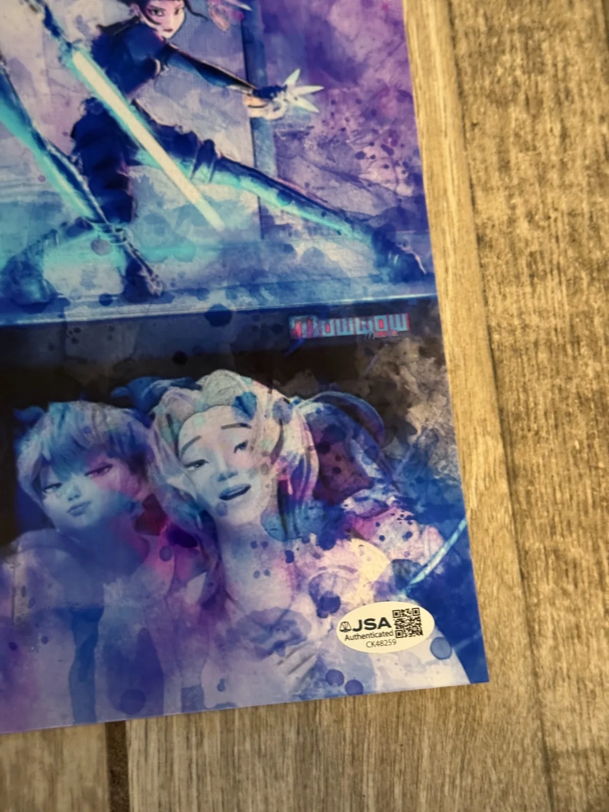 May Hong Signed 11x17 KPop Demon Hunters Print JSA COA Autograph, изображение 3