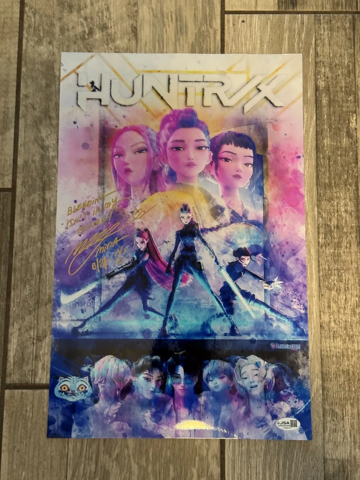 May Hong Signed 11x17 KPop Demon Hunters Print JSA COA Autograph, изображение 4