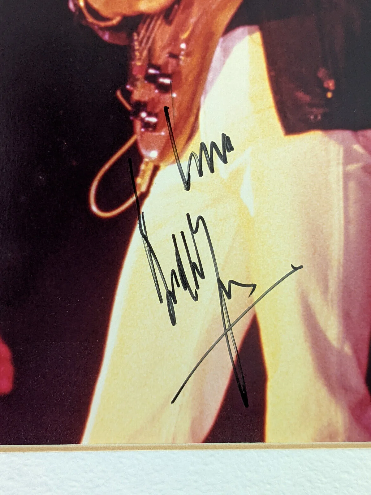Signed Photo Bill Wyman Of The Rolling Stones Mounted On White Mat Board, изображение 3