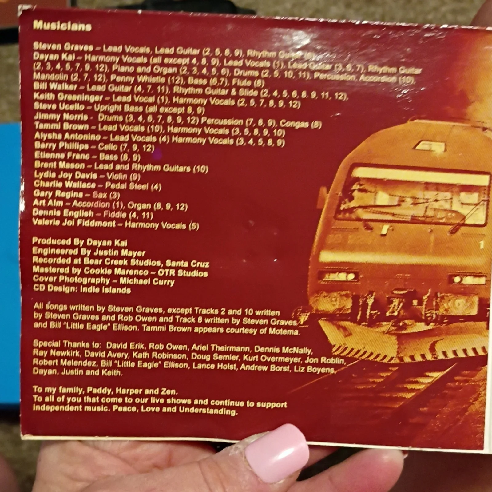 Steven Graves Time Will Tell Autographed Original CD & Booklet, image 3