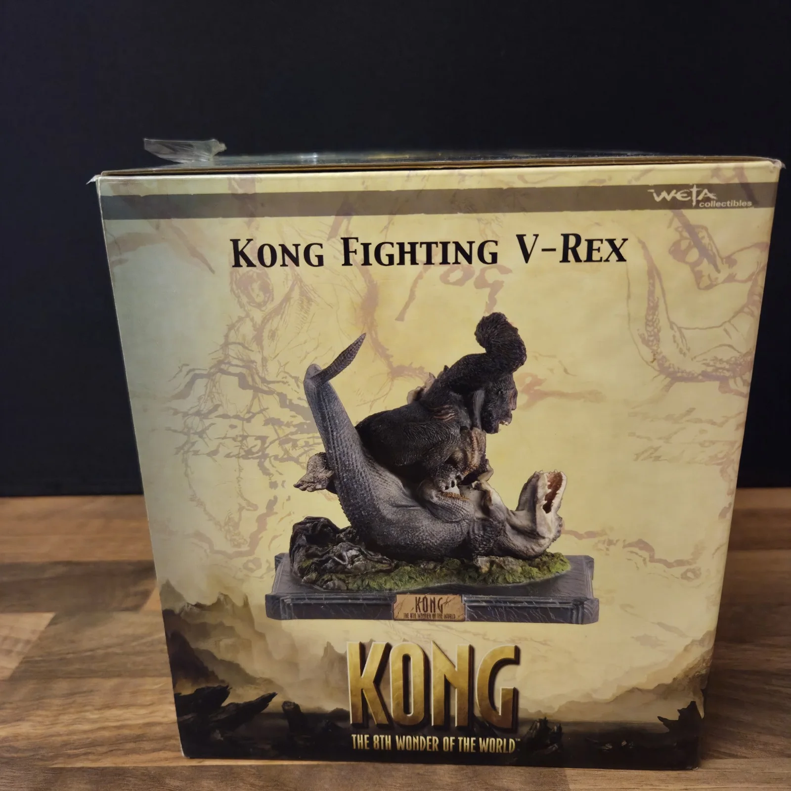 Weta King Kong Fighting V-Rex Statue 2005 8th Wonder Limited Edition Rare Boxed, image 4