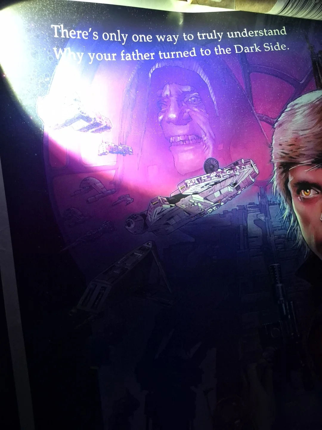 Star Wars Dark Empire Poster Large Extemely Rare Has Darkside Luke's Eyes, image 2