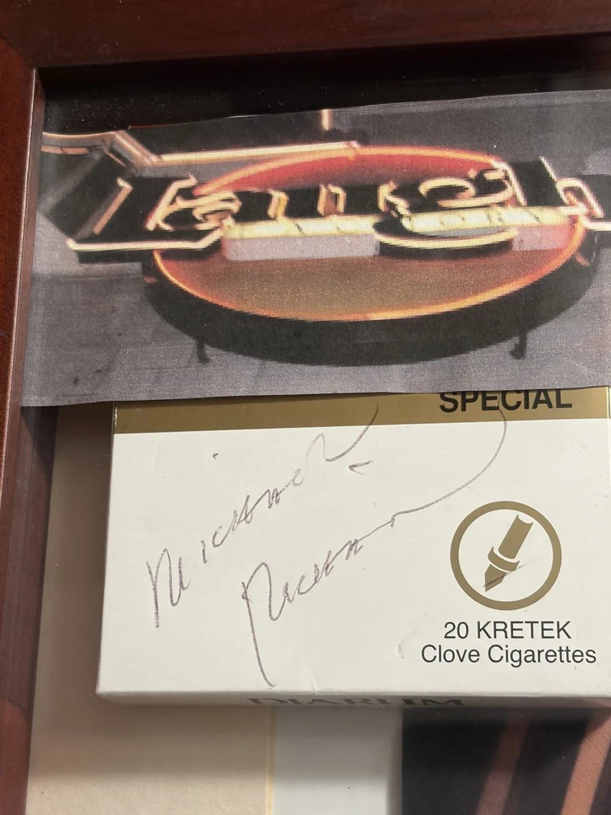 Michael Richards Signed Autograph Laugh Factory Ticket Stub Framed Comedy, image 2