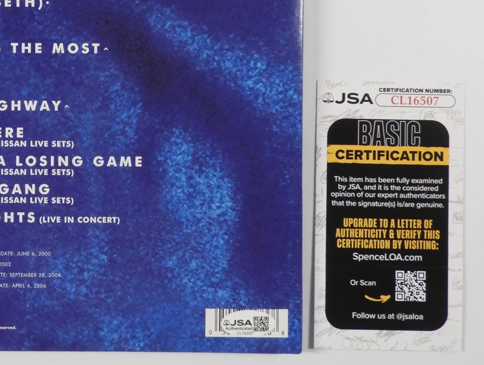 Rascal Flatts Signed Autograph Album JSA Record Vinyl Greatest Hits Volume 1, image 3