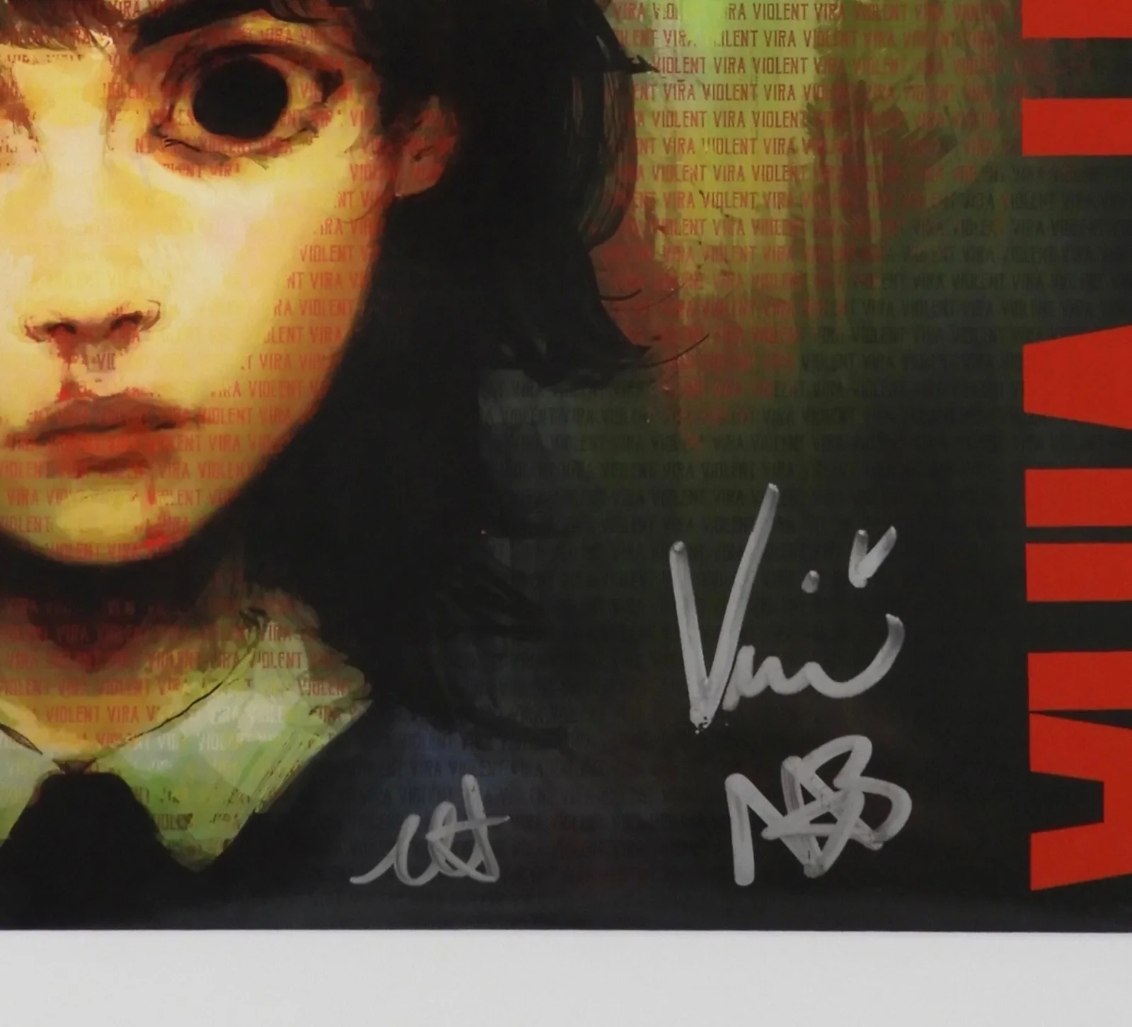 Violent Vira JSA Signed Autograph Record Album Vinyl Lover Of A Ghost, image 2