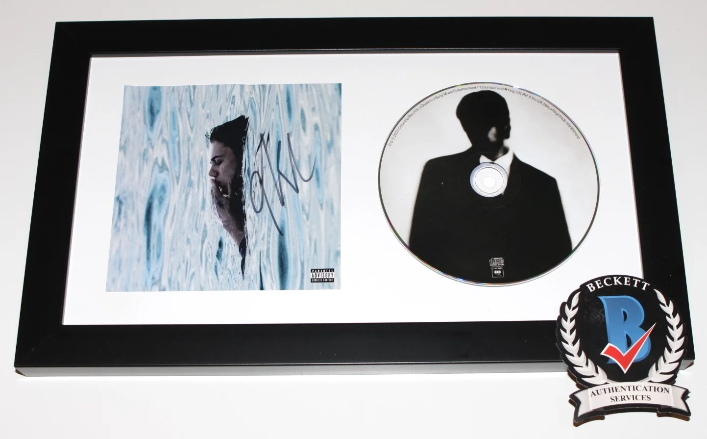 THE KID LAROI SIGNED FRAMED 'BEFORE I FORGET' CD COVER BOOKLET BECKETT BAS COA, изображение 2