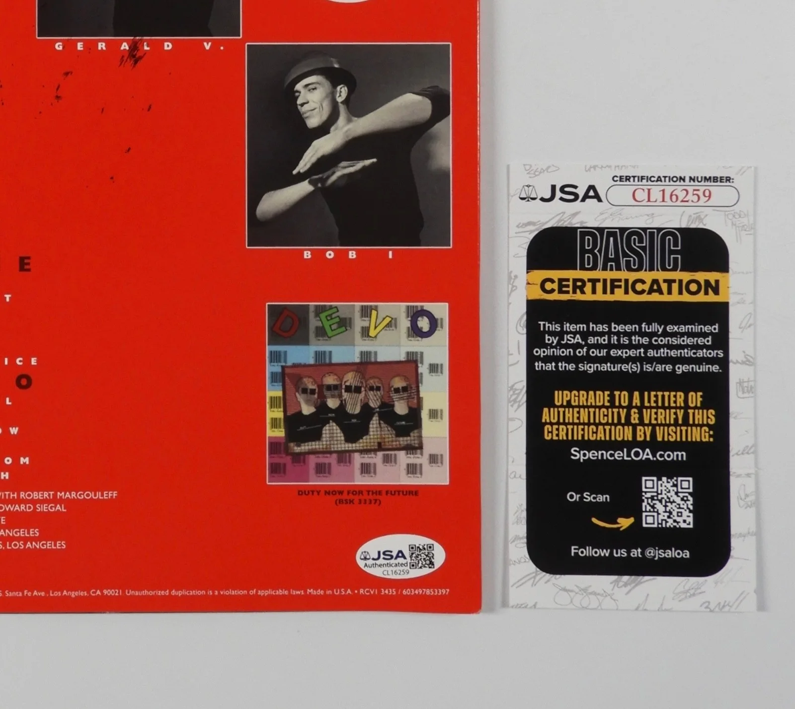 Devo JSA Signed Autograph Record Album Vinyl Freedom Of Choice, изображение 4