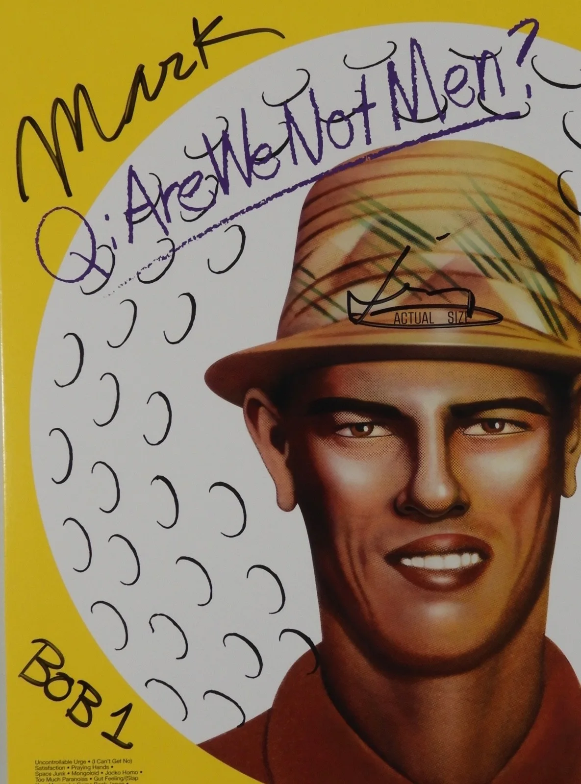 Devo JSA Signed Autograph Record Album Are We Not Men Vinyl, image 2