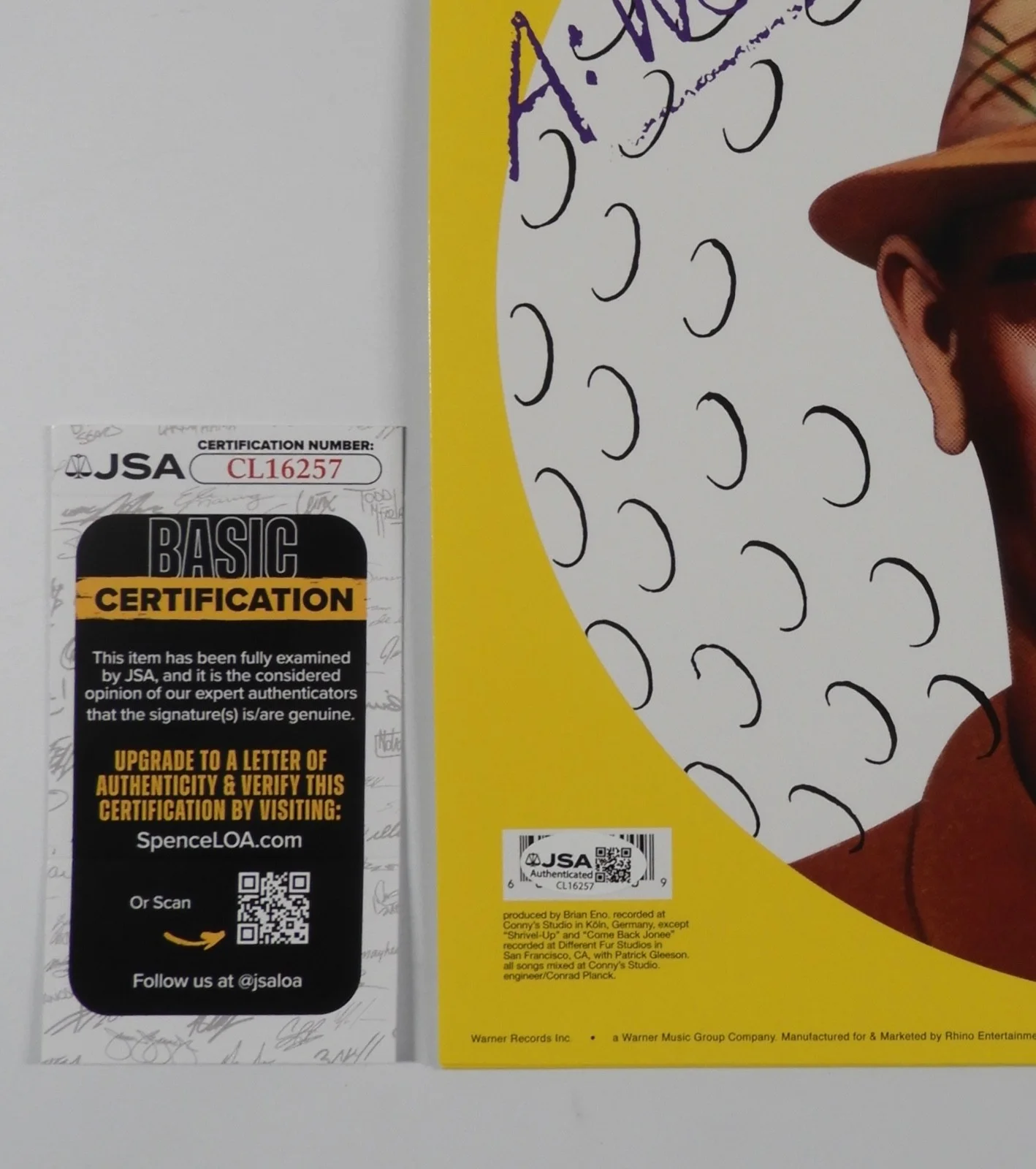 Devo JSA Signed Autograph Record Album Are We Not Men Vinyl, image 3