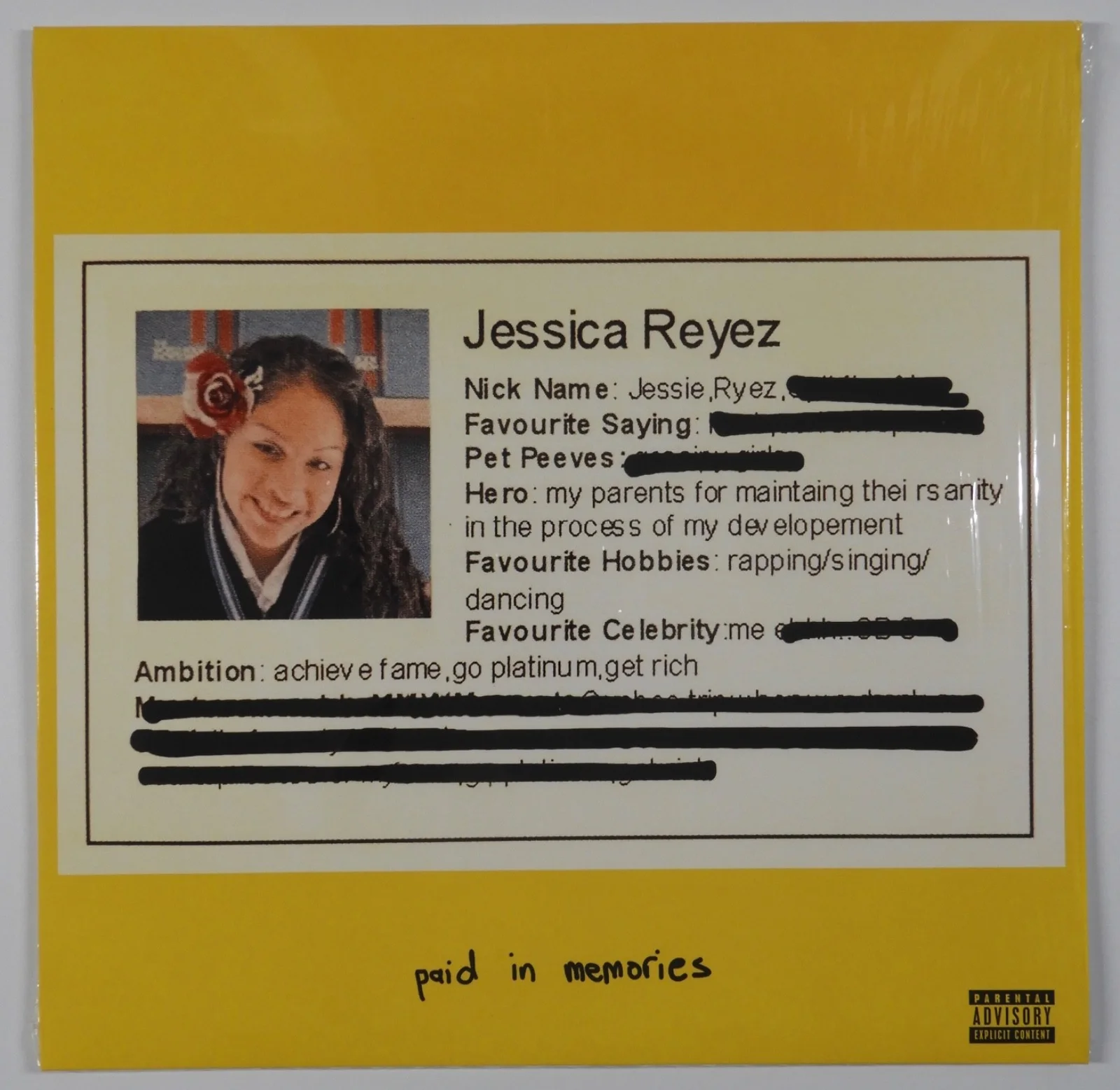 Jessie Reyez JSA Signed Autograph Insert Record Album Vinyl Paid In Memories, image 3