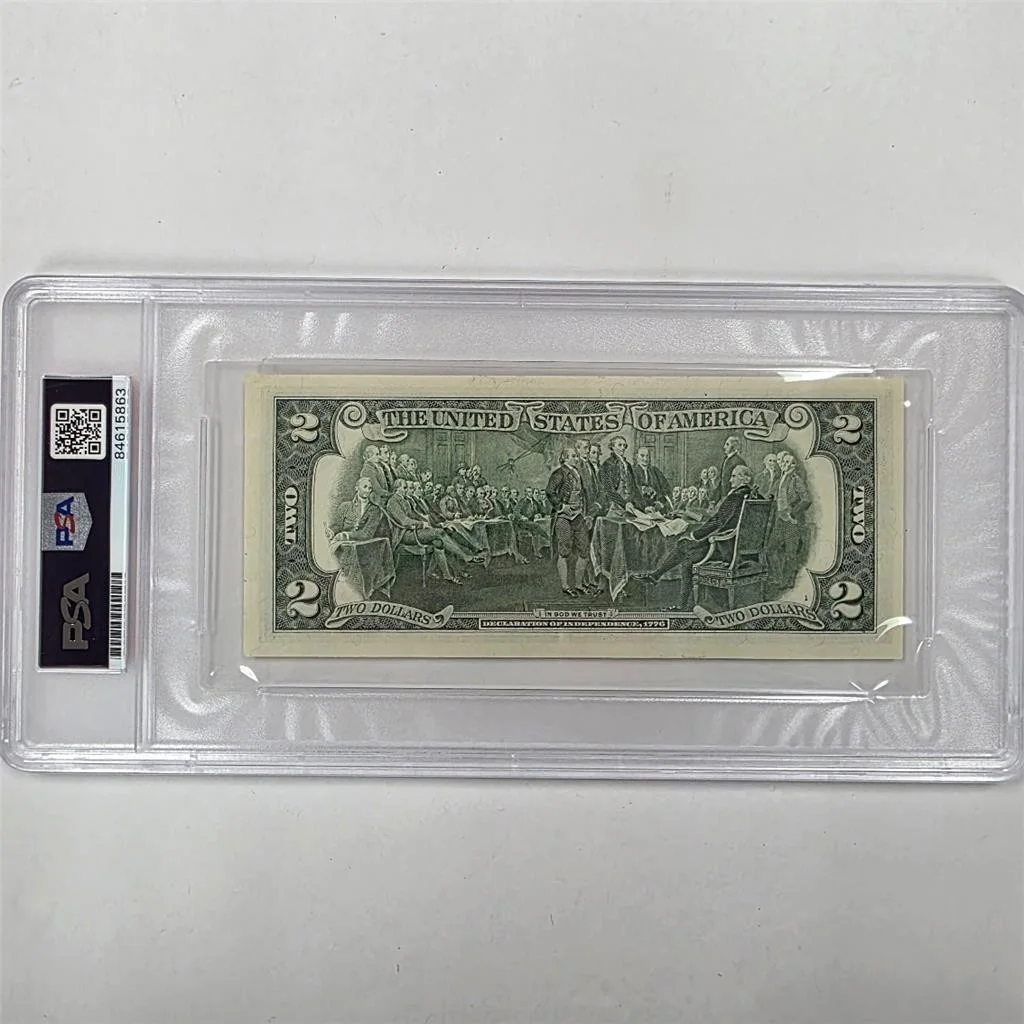 Charlie Sheen — Charlie Sheen signed $2 Dollar Bill Wall Street "Bud Fox" autograph PSA/DNA, изображение 4